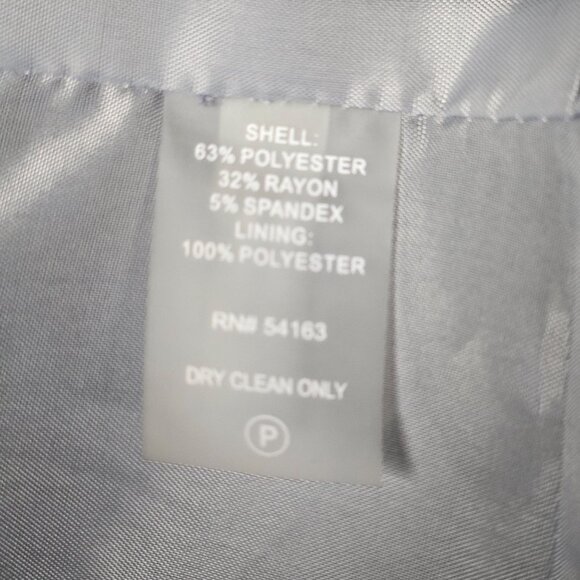 Calvin Klein Blazer Jacket Womens Size 22W Black 2 Button Front Lined Pockets - Picture 6 of 10